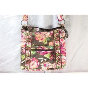 Vera Bradley Crossbody Bag English Rose Purse Messenger Tote Adjustable Floral